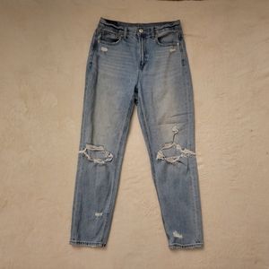 American Eagle Ripped Mom Jeans